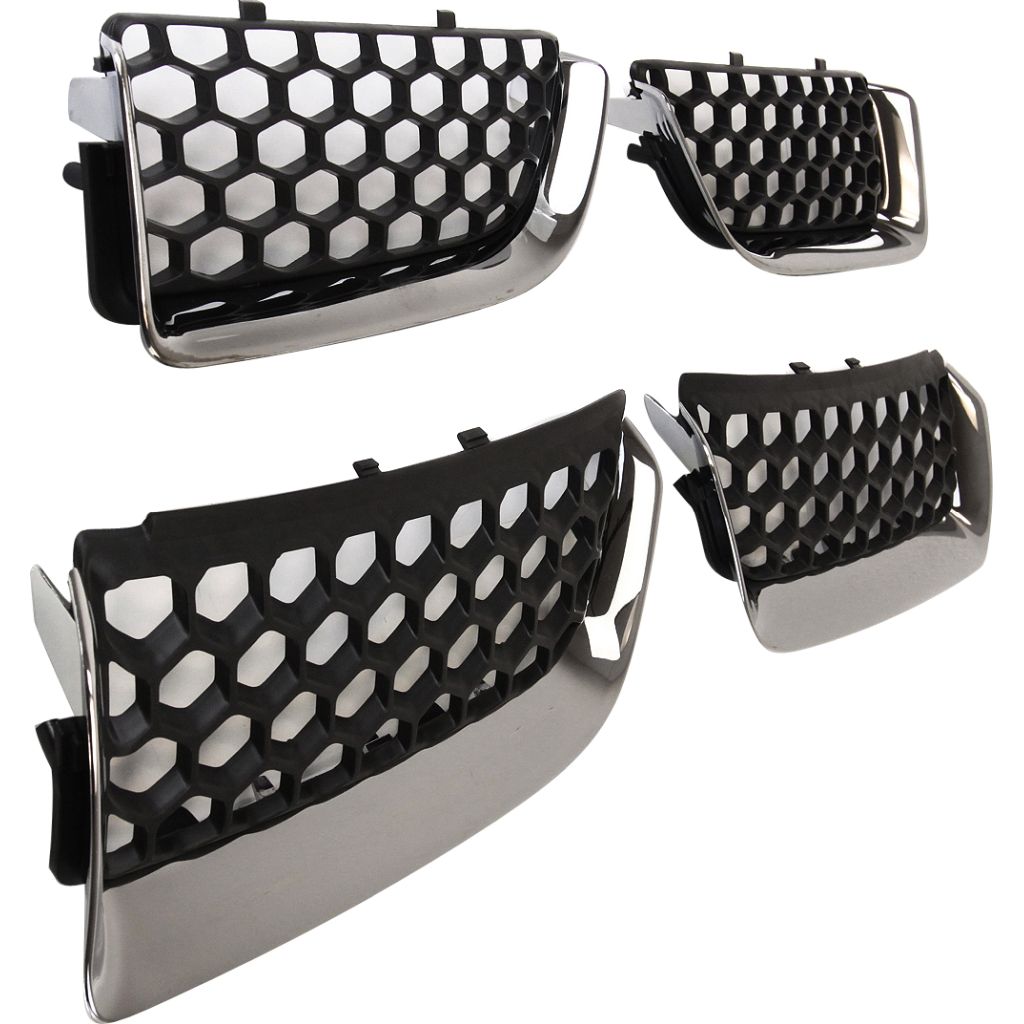 DODGE STRATUS/SEDAN GRILLE BLACK W/CHR MOLDING (4PCS/SET IN A BOX) OEM#4805900AB 2004-2006 PL#CH1200297