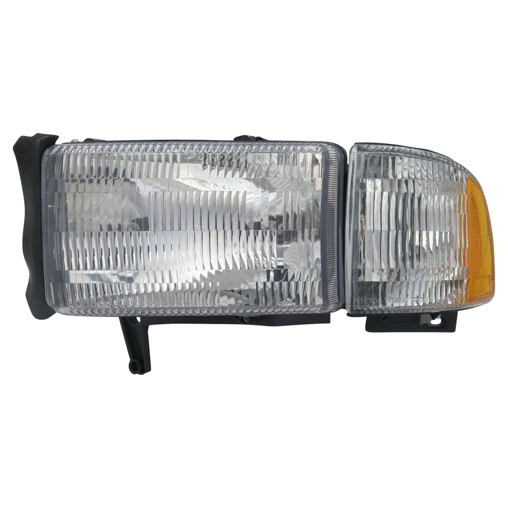 DODGE TRUCKS & VANS DODGE/PU (Exc 02 R1500) (Old Style) HEAD LAMP ASSEMBLY LEFT (Driver Side) (W/SIDE MARKER)(W/O SPORT) **CAPA** OEM#55076749AO 1994-2002 PL#CH2502101C
