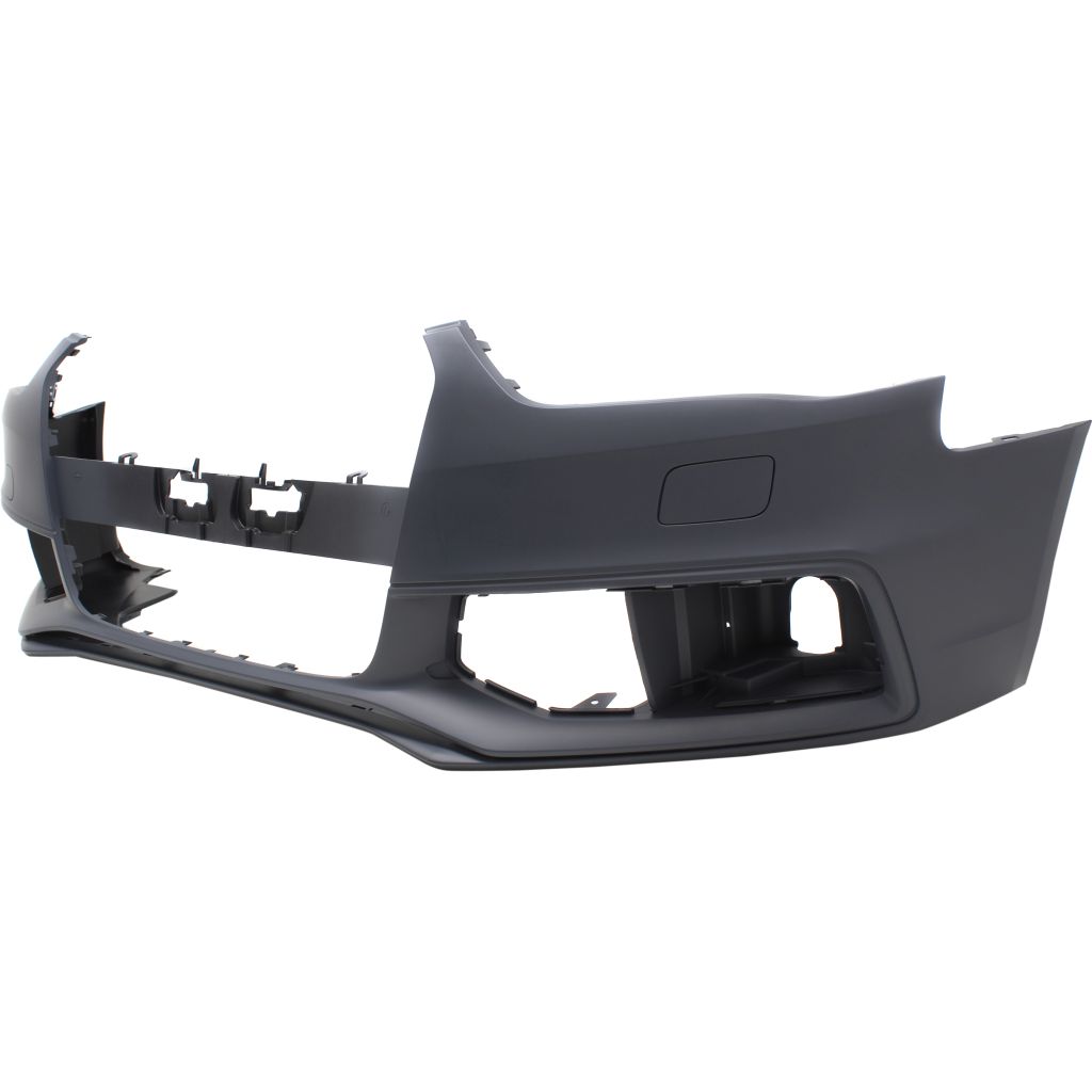 AUDI A4 SEDAN / WAGON FRONT BUMPER COVER PRIMED (W/WASHER)(WO/WARNING SYSTEM)(W/SQUARE TOW COVE OEM#8K0807065EGRU 2013-2016 PL#AU1000180