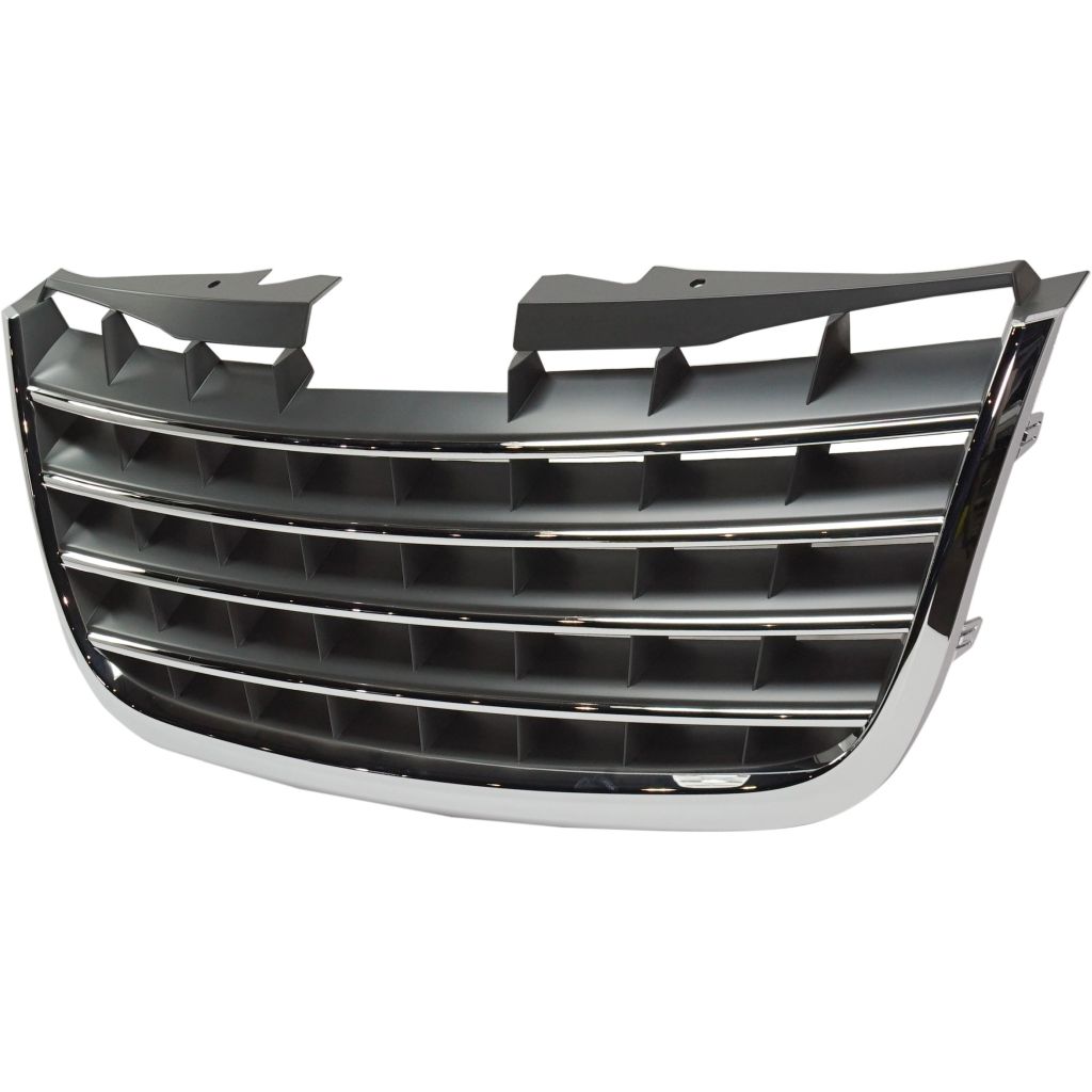 CHRYSLER TOWN & COUNTRY GRILLE CHROME/DK-GRAY (CHROME CENTER) **CAPA** OEM#5113228AA 2008-2010 PL#CH1200309C