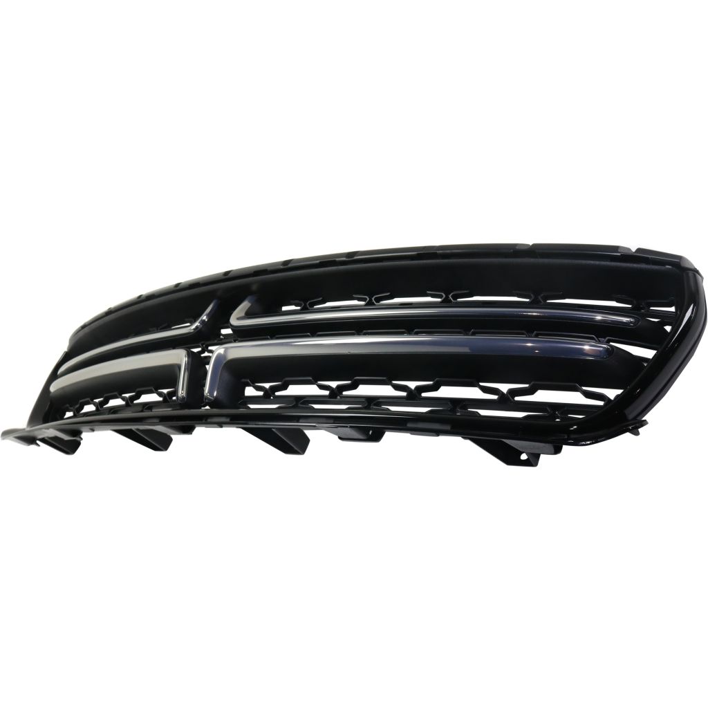 DODGE CHARGER GRILLE GLOSS-BLACK W/SATIN NICKEL CHROME (WO/HOOD SCOOP)**CAPA** OEM#5PP34SZ7AB 2015-2023 PL#CH1200391C