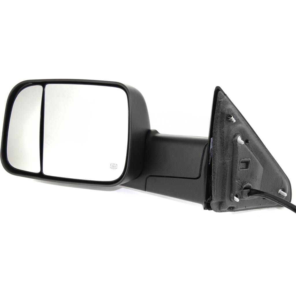 DODGE TRUCKS & VANS DODGE/PU (R1500) DOOR MIRROR LEFT (Driver Side) PWR/HTD/SIGNAL/PUDDLE (DUAL GLASS)(TEXT BLK)(W/TOW)(W/TEMP SENSR) OEM#68285865AD 2013-2022 PL#CH1320350