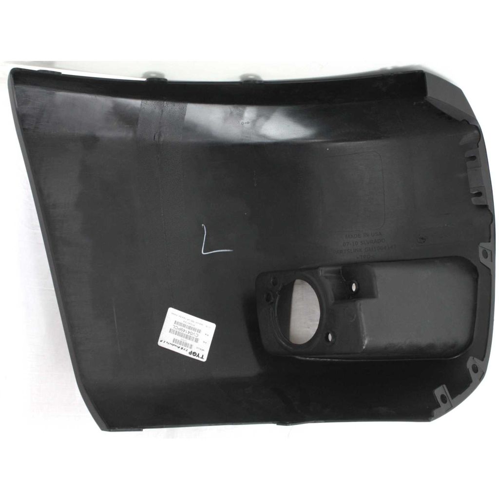 GM TRUCKS & VANS SILVERADO/PU 1500 HYBRID (CHEVY) FRONT BUMPER END LEFT (Driver Side) PRIMED W/FOG OEM#15891681 2009-2013 PL#GM1004147