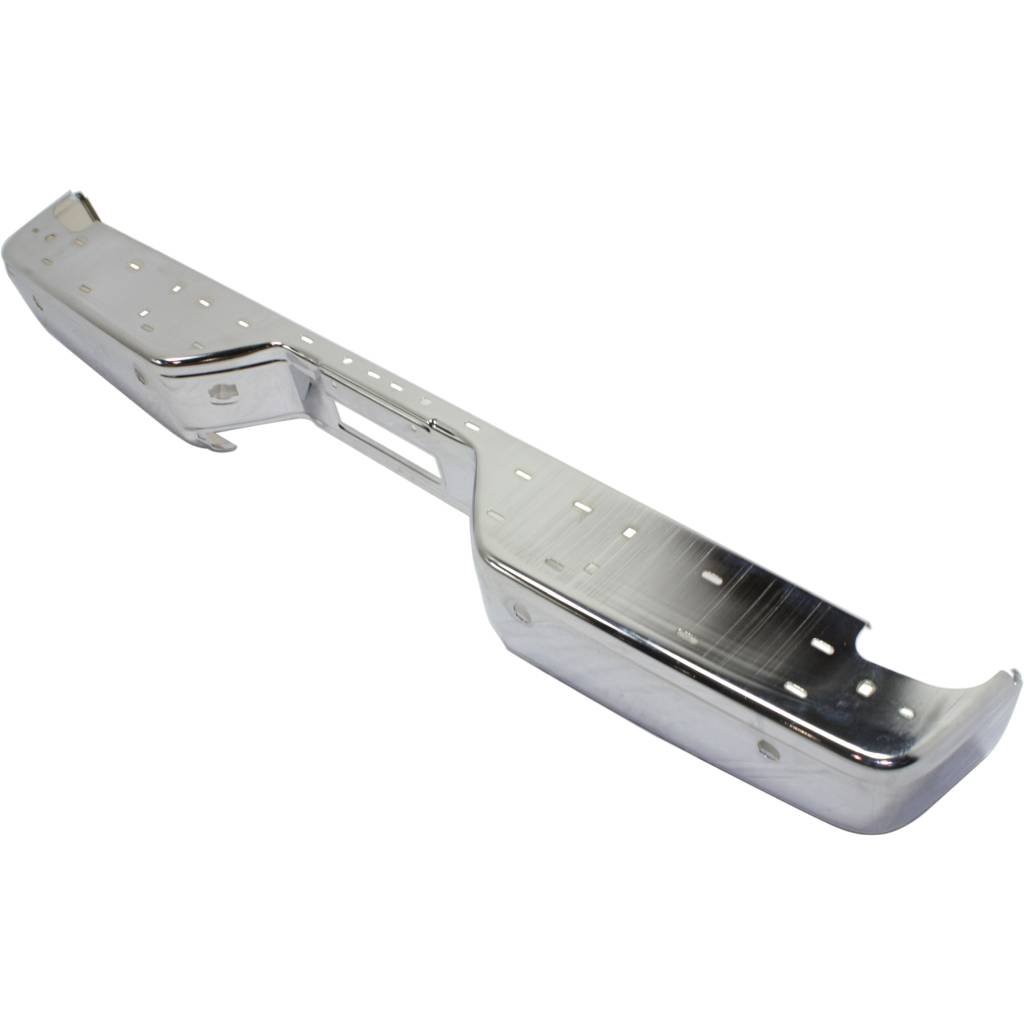 NISSAN(DATSUN) TITAN REAR STEP BUMPER BAR CHROME W/SENSOR (LE/SE/SL/SV)(WO/BIG TOW PKG) OEM#850309FM0D 2007-2015 PL#NI1102150