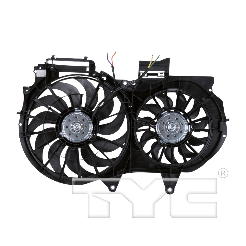 AUDI A4 SEDAN/WAGON (GEN 3) (2.0L/3.2L) RADIATOR & A/C FAN ASSY (2.0L)(DUAL FAN) OEM#8E0121207F-PFM 2005-2008 PL#AU3115107