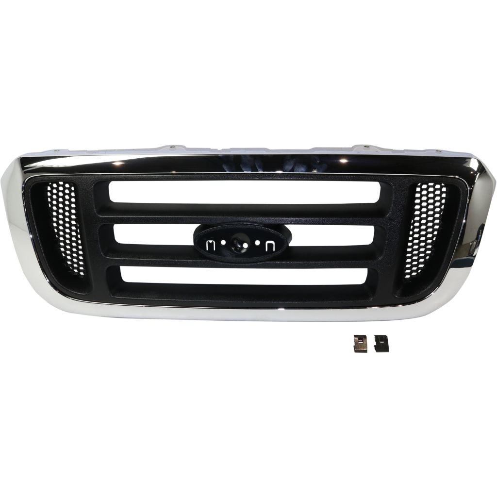 FORD TRUCKS & VANS RANGER GRILLE CHROME W/ARG BAR TYPE (2WD) OEM#4L5Z8200FAA 2004-2005 PL#FO1200455