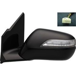 ACURA MDX DOOR MIRROR LEFT (Driver Side) PWR HTD (W/MEMO & SIGNAL LAMP) OEM#76250STXA12ZA 2010-2013 PL#AC1320114