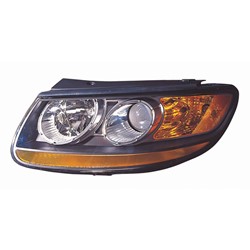 HYUNDAI SANTA FE HEAD LAMP ASSEMBLY LEFT (Driver Side) (LOWER SIGN AMBER)**CAPA** OEM#921010W100 2010-2011 PL#HY2502156C