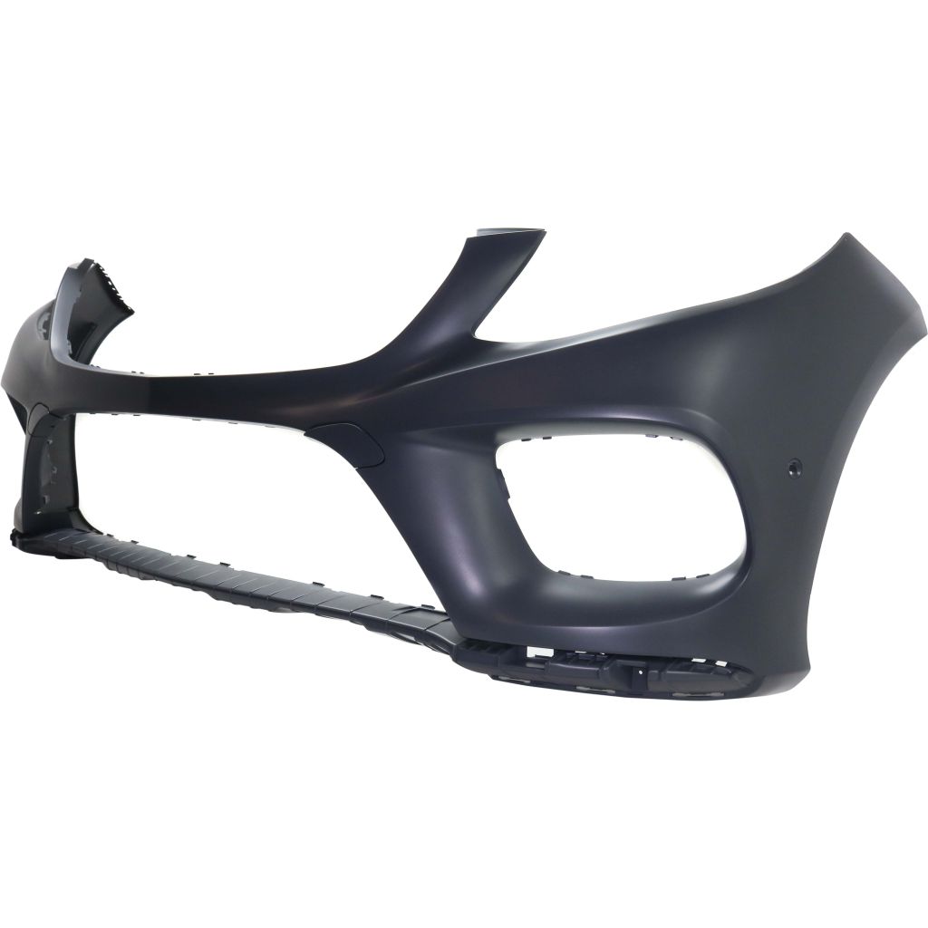 MERCEDES-BENZ GLE-CLASS SUV PLUG-IN (166) FRONT BUMPER COVER PRIMED (W/SPORT PKG)(W/ACTIVE PK ASSIST)**CAPA** OEM#16688516389999 2016-2018 PL#MB1000498C