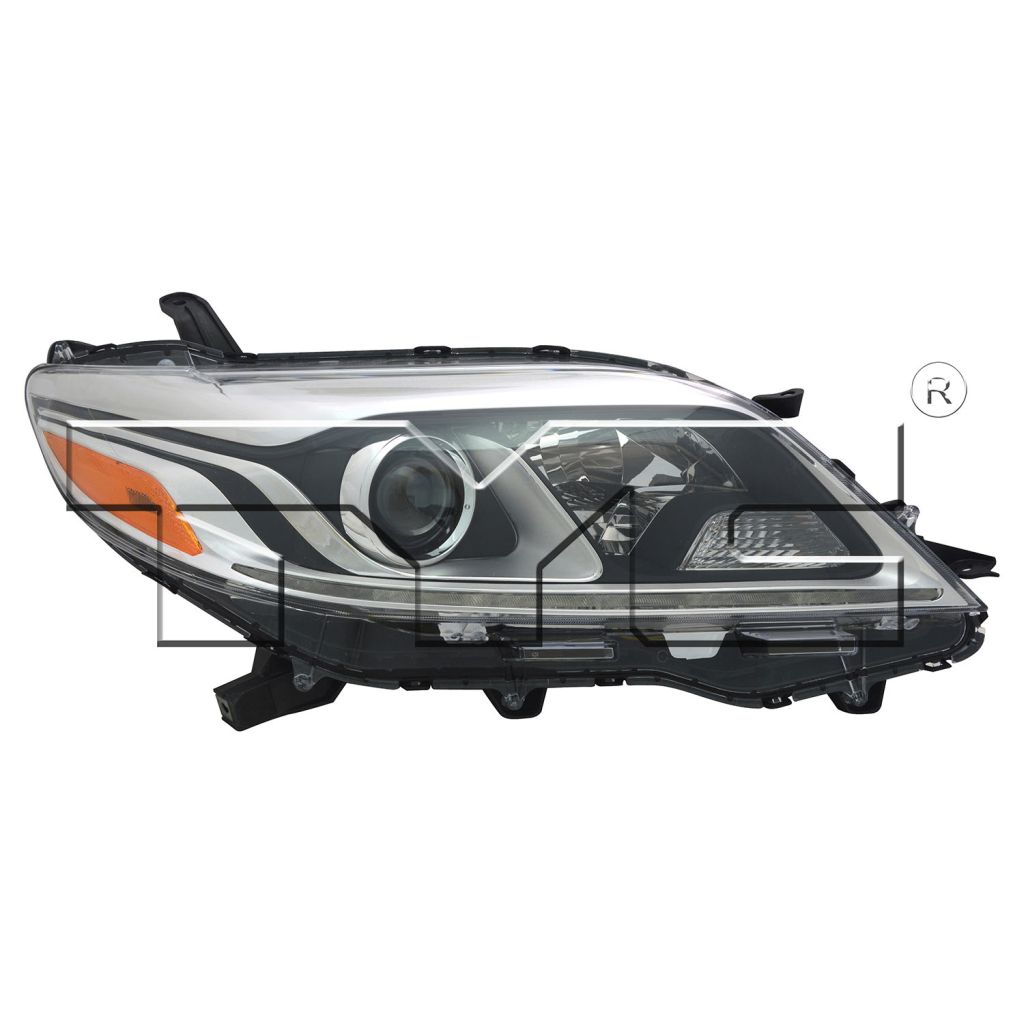TOYOTA SIENNA HEAD LAMP ASSEMBLY RIGHT (Passenger Side) (HALOGEN)(W/LED DRL)(LTD) **CAPA** OEM#8111008061 2015-2020 PL#TO2503230C
