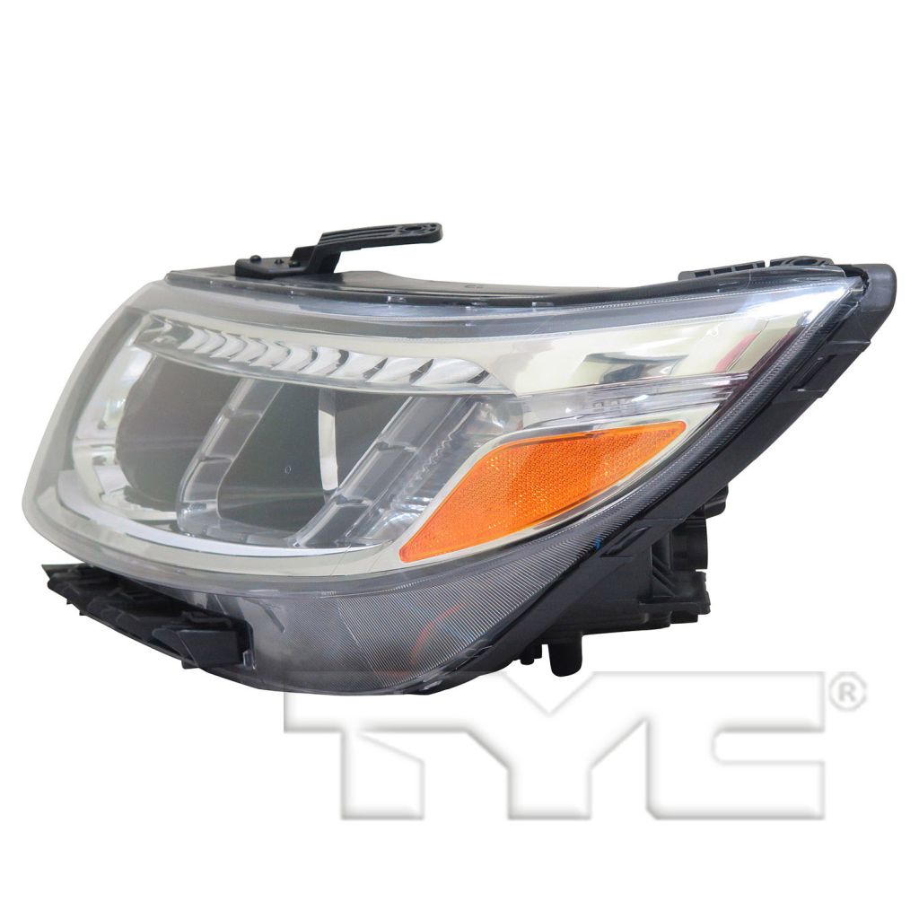 KIA SORENTO HEAD LAMP ASSEMBLY LEFT (Driver Side) (HALOGEN)(EX/SX)(W/ LED) **CAPA** OEM#921011U600 2014-2015 PL#KI2502165C