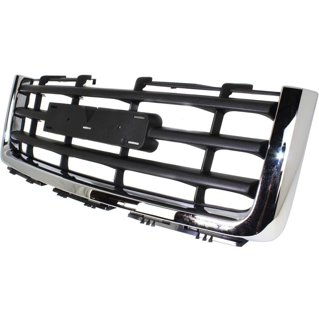 GM TRUCKS & VANS SIERRA/PU 1500 HYBRID (GMC) GRILLE ASSEMBLY CHR/BLK(CHR FRAME/ 3 BLACK BAR) OEM#22761792 2009-2012 PL#GM1200573