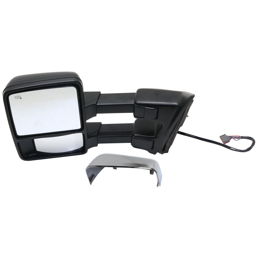 FORD TRUCKS & VANS FORD/PU (F250/350/450/550) Super Duty DOOR MIRROR LEFT (Driver Side) PWR/HTD/SIGNAL/MEMORY/P-FOLD (PWR TELESCOPING)(BLK&CHR CVR)(TOW OEM#9C3Z17683MA-PFM (P) 2009-2010 PL#FO1320492