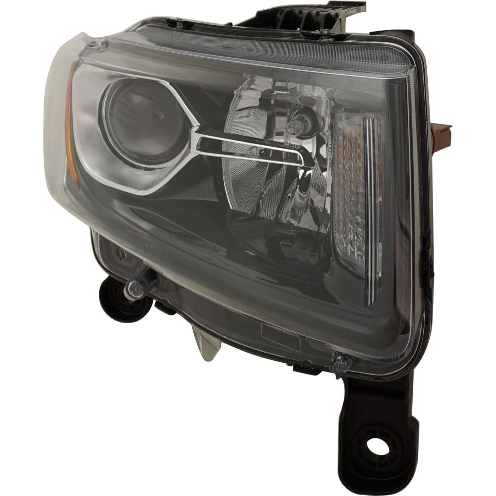 JEEP GRAND CHEROKEE HEAD LAMP ASSEMBLY RIGHT (Passenger Side) (HALOGEN)(BLK)**CAPA** OEM#68236108AE 2014-2016 PL#CH2503308C
