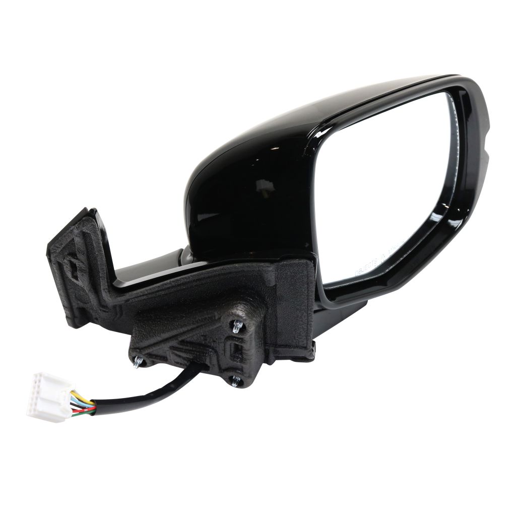 HONDA RIDGELINE DOOR MIRROR RIGHT (Passenger Side) PWR/HTD (W/MEMORY)(GLOSS BLACK)(BLACK EDITION) OEM#76200T6ZA21ZD 2017-2020 PL#HO1321313