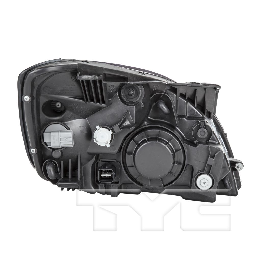 KIA RIO SEDAN HEAD LAMP ASSEMBLY LEFT (Driver Side) (BLACK BEZEL)(W/ AMBER REFL)**CAPA** OEM#921011G610 2010-2011 PL#KI2502153C