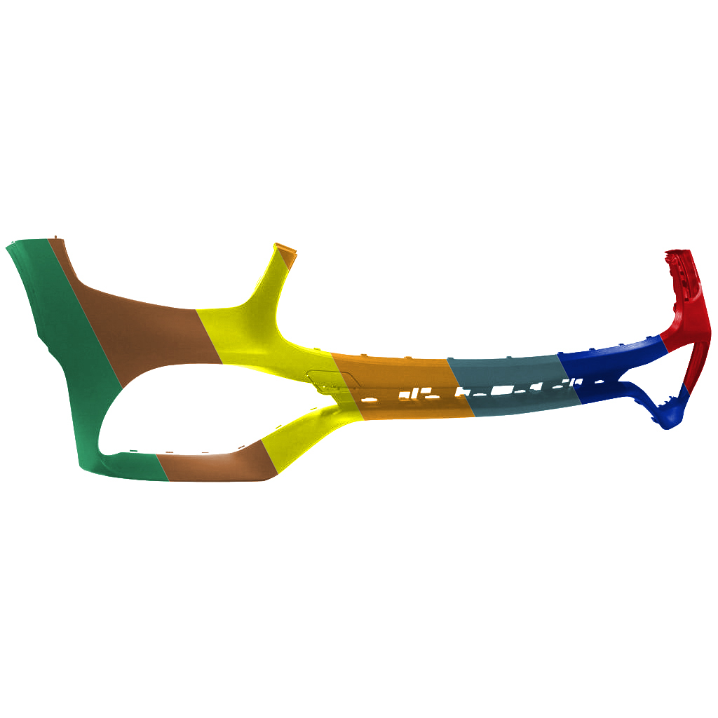 MERCEDES-BENZ GLC-COUPE (253) FRONT BUMPER COVER PRIMED (WO/ACITVE PK ASIST)(GLC300 W/AMG)(GLC43) OEM#25388557049999 2020-2023 PL#MB1000619
