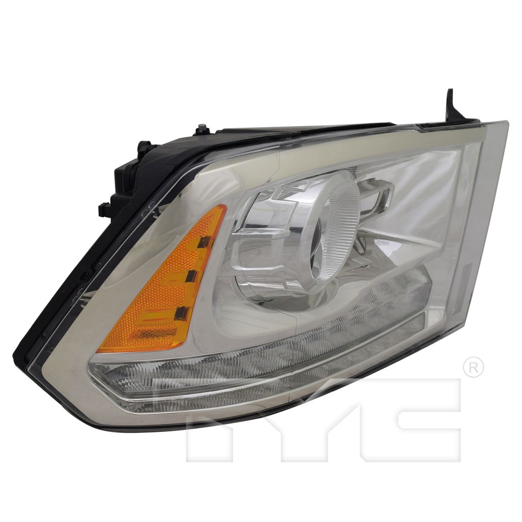 DODGE TRUCKS & VANS DODGE/PU (R2500/3500) HEAD LAMP RIGHT (Passenger Side) (W/PROJECTOR)(CHR BEZEL)**CAPA** OEM#68093216AD 2013-2015 PL#CH2503244C