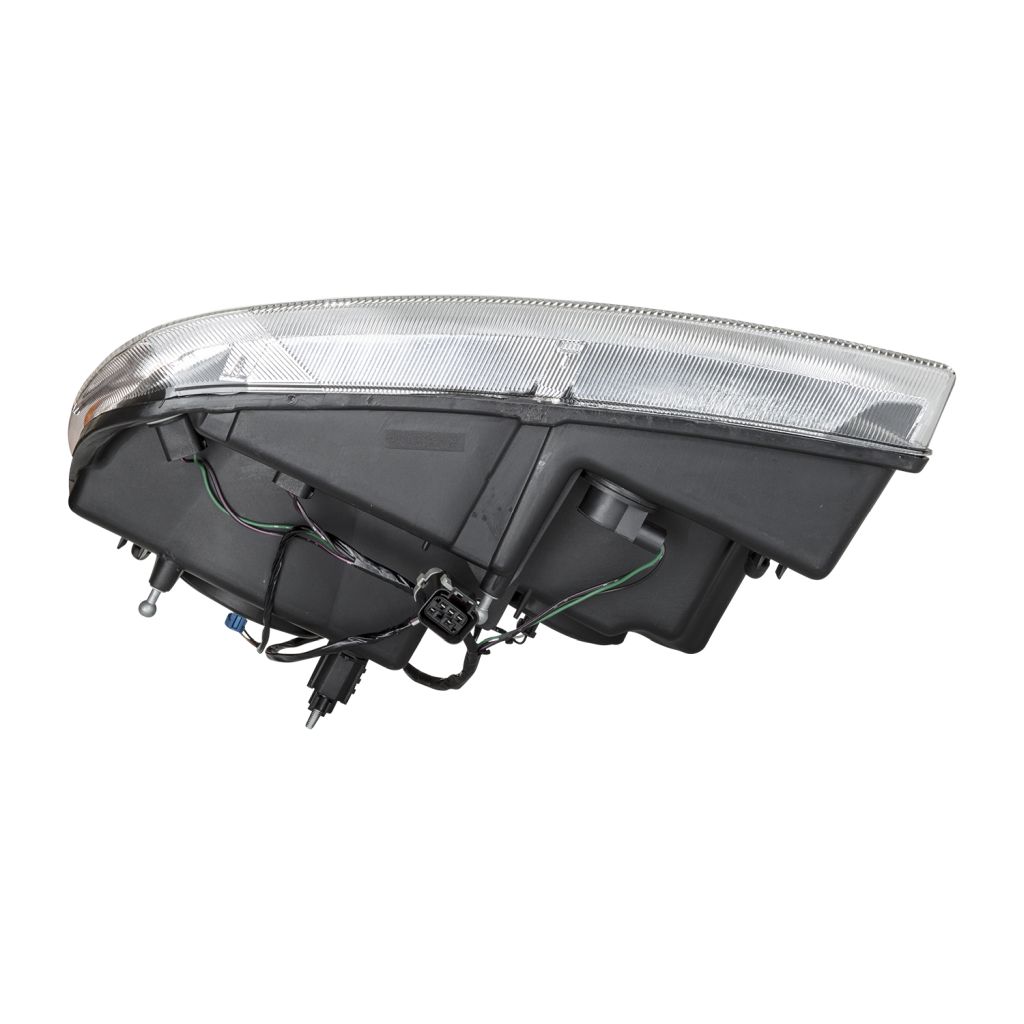 JEEP GRAND CHEROKEE HEAD LAMP ASSEMBLY RIGHT (Passenger Side) (LIMITED/OVERLAND)(CLEAR PARK LEN/CHR BEZEL) OEM#55155552AI 1999-2004 PL#CH2503120