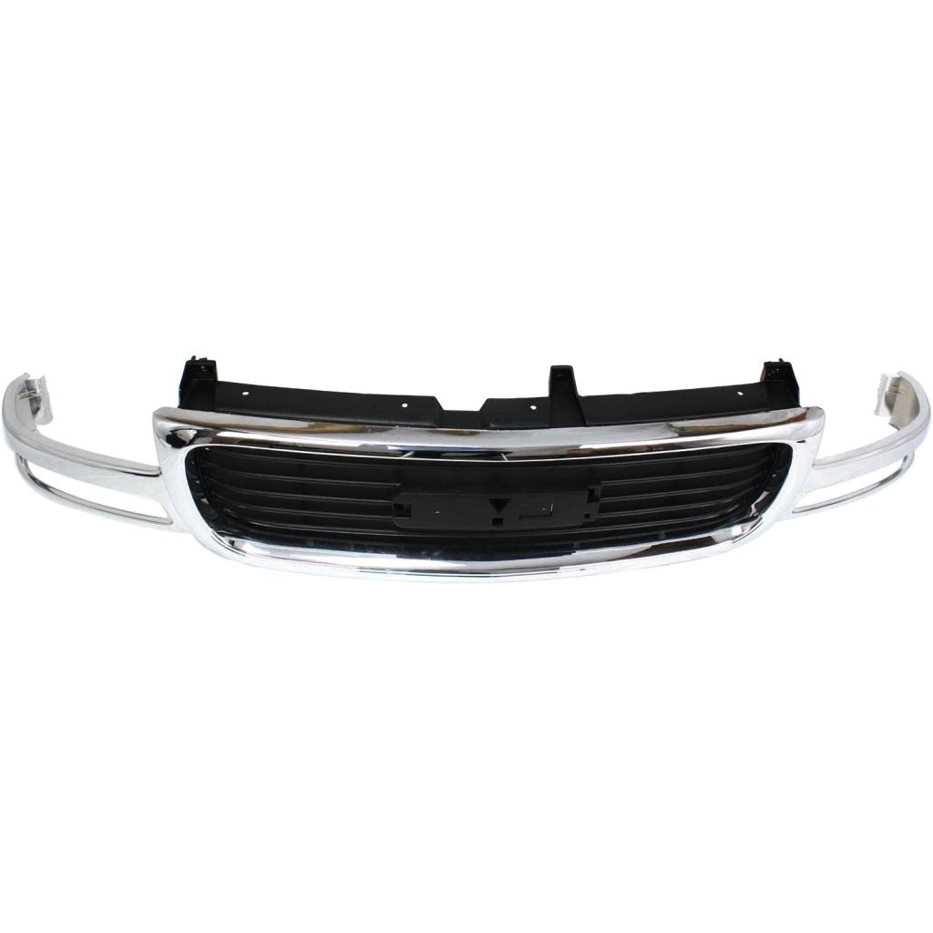 GM TRUCKS & VANS YUKON/YUKON XL (GMC) GRILLE CHR/BLK (GMC) OEM#19130787 2000-2006 PL#GM1200430