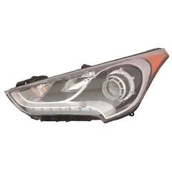 HYUNDAI VELOSTER HEAD LAMP ASSEMBLY LEFT (Driver Side) (W/TURBO)(W/ PROJECTOR)**CAPA** OEM#921012V110 2012-2017 PL#HY2502170C