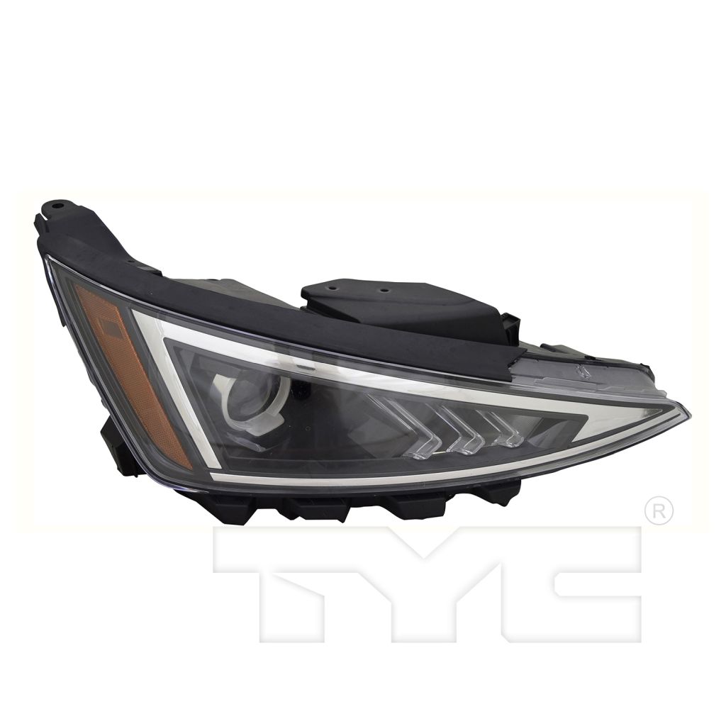 HYUNDAI ELANTRA SEDAN HEAD LAMP ASSY RIGHT (Passenger Side) (HALOGEN)(WO/LED DRL)(USA)**CAPA** OEM#92102F3500 2019-2020 PL#HY2503233C