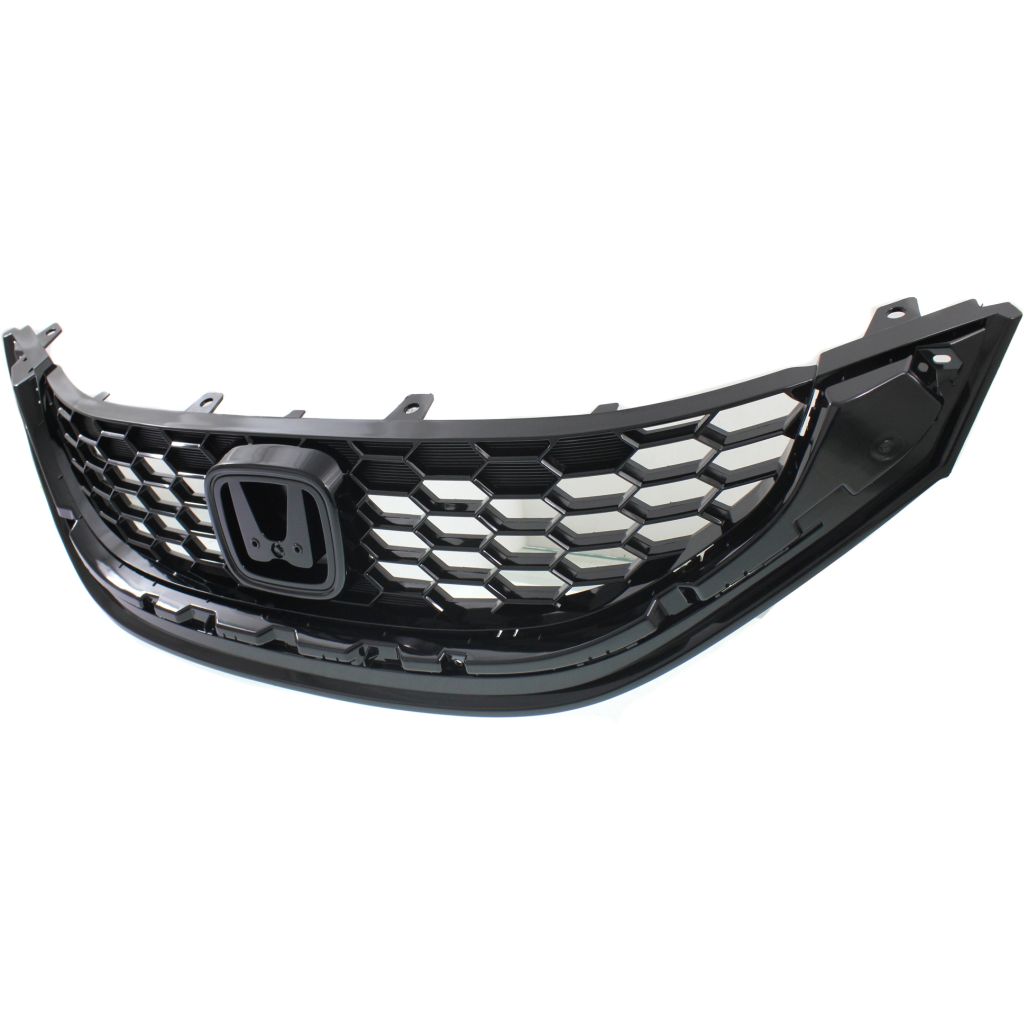 HONDA CIVIC SEDAN GRILLE PTD BLACK 1.8L EX / 2.4L Si OEM#71121TR3A11 2013-2015 PL#HO1200218