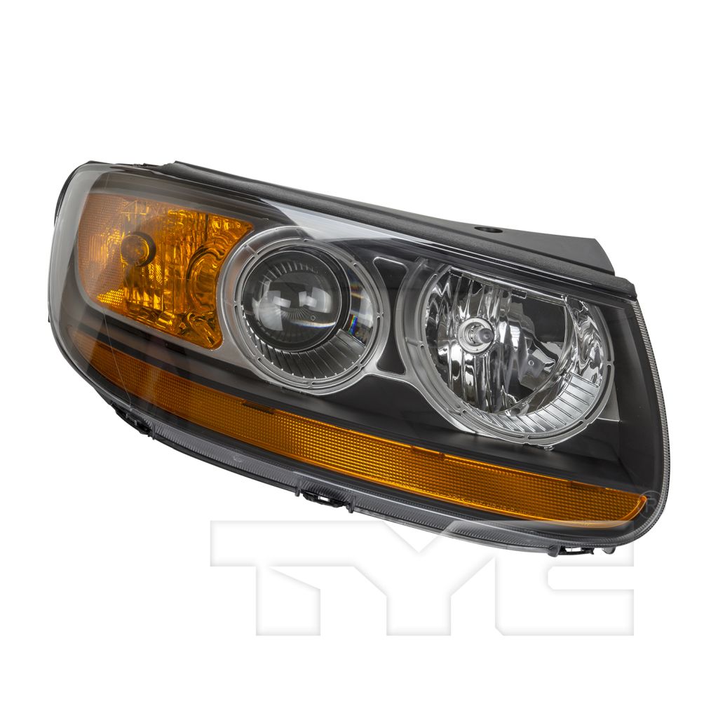 HYUNDAI SANTA FE HEAD LAMP ASSEMBLY RIGHT (Passenger Side) (LOWER SIGN AMBER)**CAPA** OEM#921020W100 2010-2011 PL#HY2503156C