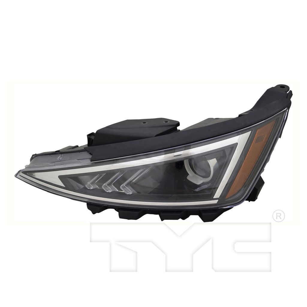 HYUNDAI ELANTRA SEDAN HEAD LAMP ASSY LEFT (Driver Side) (HALOGEN)(WO/LED DRL)(USA)**CAPA** OEM#92101F3500 2019-2020 PL#HY2502233C