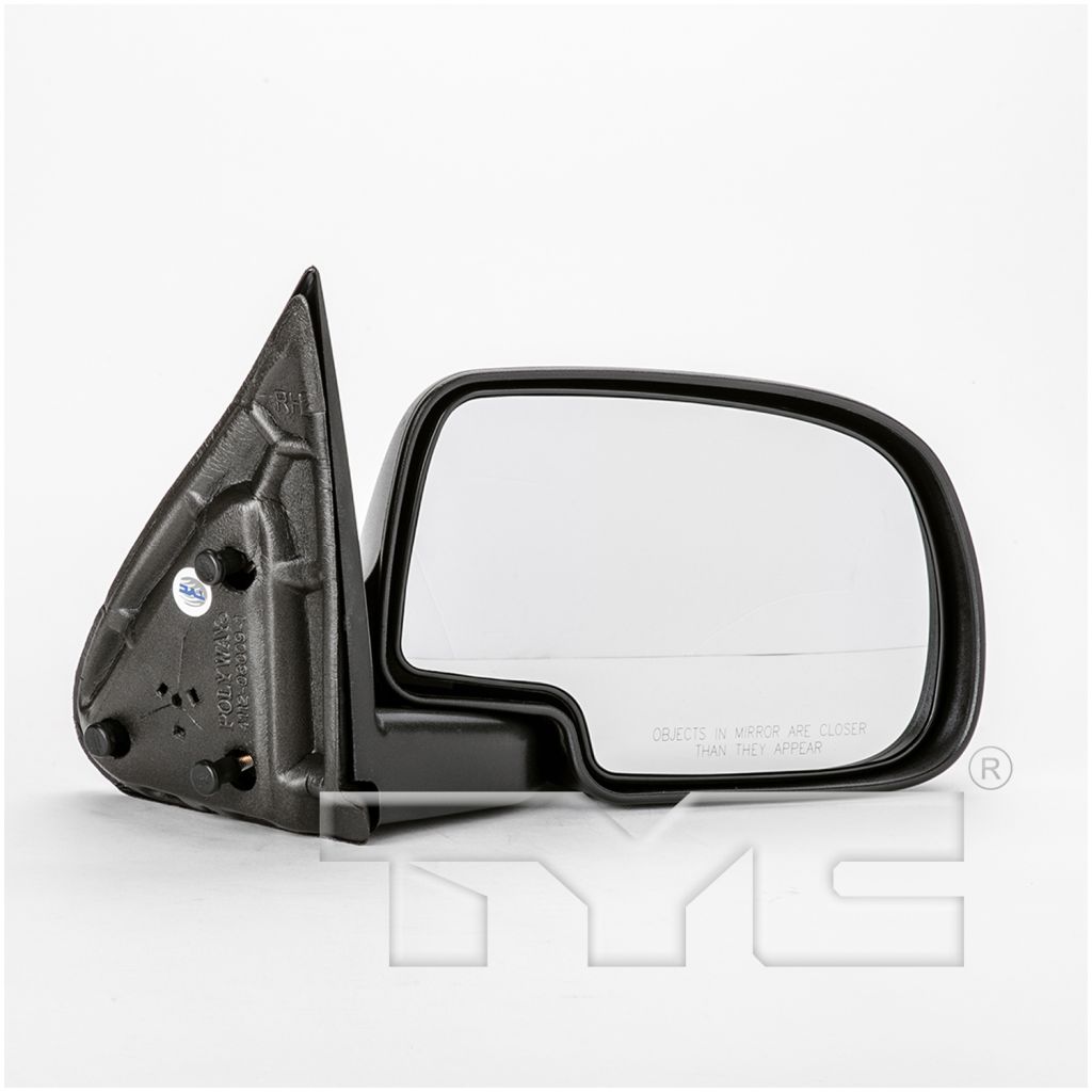 GM TRUCKS & VANS YUKON DENALI/YUKON XL DENALI (GMC) MIRROR RIGHT (Passenger Side) MANUAL (BLACK TXT)(STD Type) OEM#25876715 2001-2006 PL#GM1321230