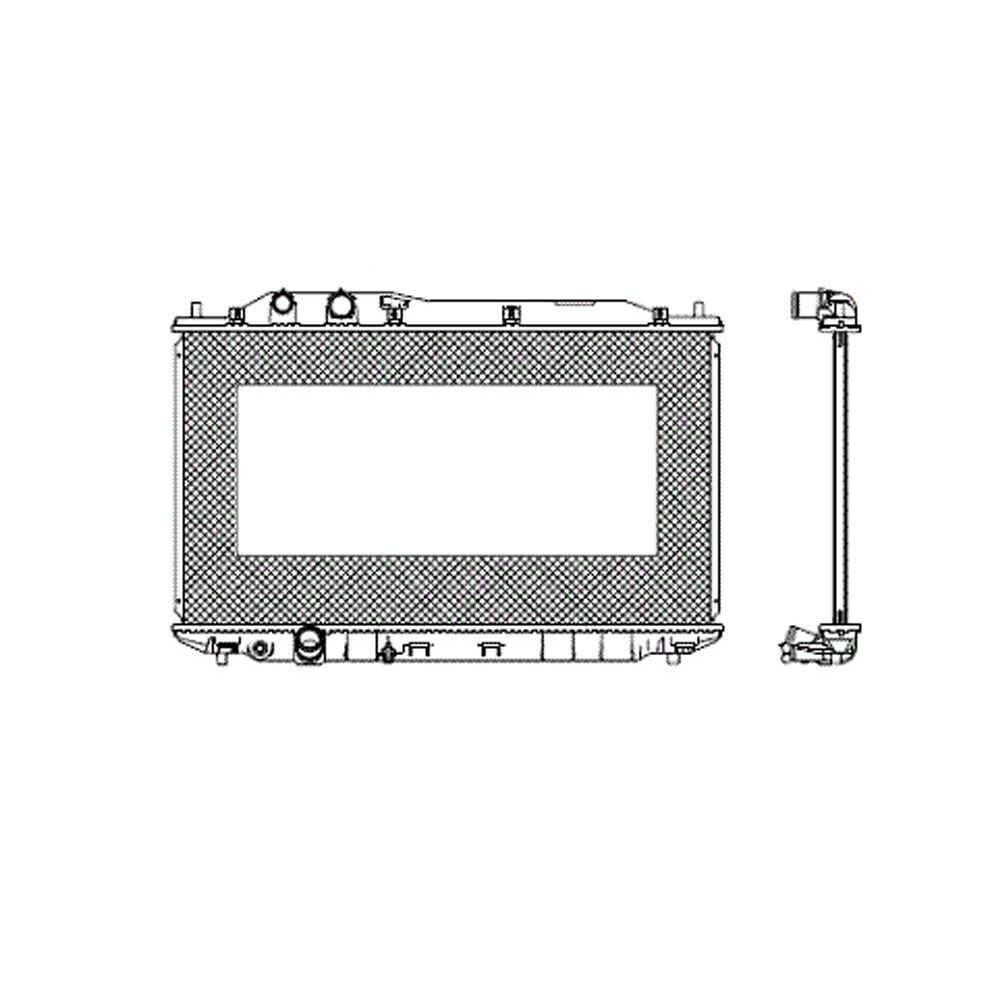 HONDA CIVIC SEDAN RADIATOR 1.8L (JAPAN BUILT) (REGULAR LOWER HOSE) OEM#19010RNAA51 2006-2011 PL#HO3010211
