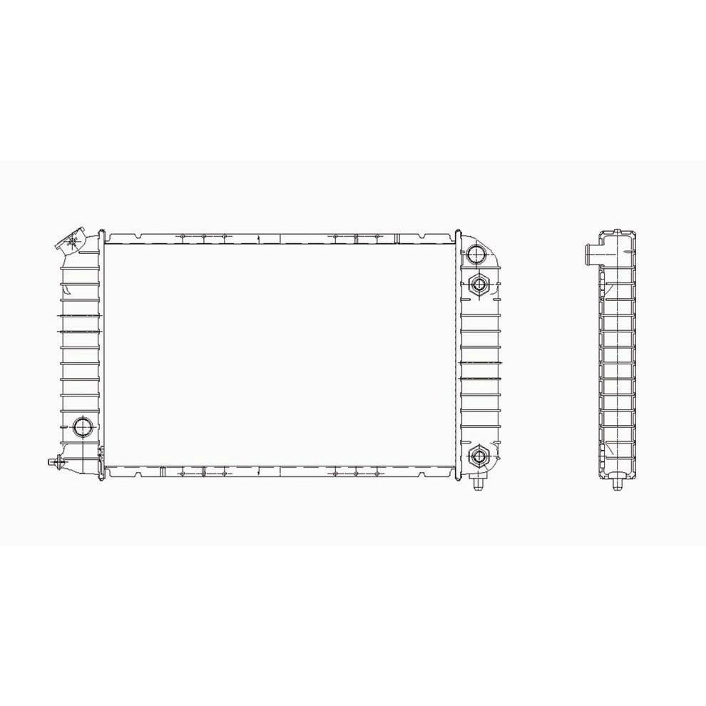 GM TRUCKS & VANS BLAZER (MID SIZE) (CHEVY) RADIATOR 2.2/L4 A/T OEM#89040307 1995-2005 PL#GM3010246