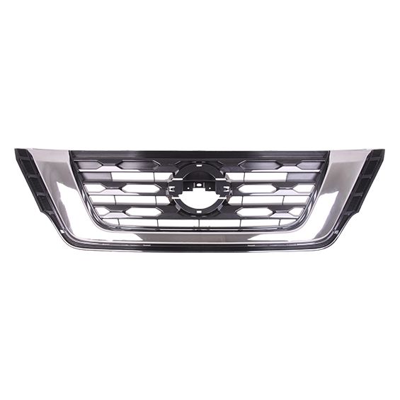 NISSAN PATHFINDER GRILLE PTD-SILVER/BLACK (S/SV/SL)(WO/CAMERA) **CAPA** OEM#623109PF1A 2017-2020 PL#NI1200296C