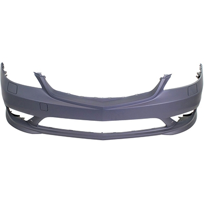 MERCEDES-BENZ S-CLASS SEDAN (221) (EXC S400 HYBRID) FRONT BUMPER COVER PRIMED (S350/S550)(W/ SPORT)(W/WASHER)(WO/SENSOR)(no side marker hole OEM#22188042409999 2012-2013 PL#MB1000350