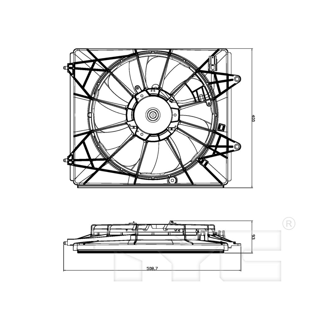 HONDA ODYSSEY A/C FAN ASSEMBLY LEFT (Driver Side) OEM#386155MRA01-PFM 2018-2024 PL#HO3113143