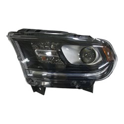 DODGE TRUCKS & VANS DURANGO HEAD LAMP ASSEMBLY LEFT (Driver Side) (HALOGEN)(WO/LED DRL)(CHR BEZEL)**CAPA** OEM#68299137AD 2016-2020 PL#CH2502303C