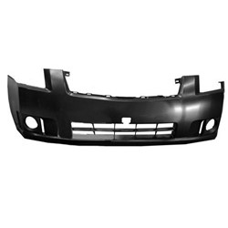 NISSAN(DATSUN) SENTRA FRONT BUMPER COVER PRIMED W/FOG (2.0L)(EXC SR)**CAPA** OEM#62022ET32J 2007-2009 PL#NI1000241C