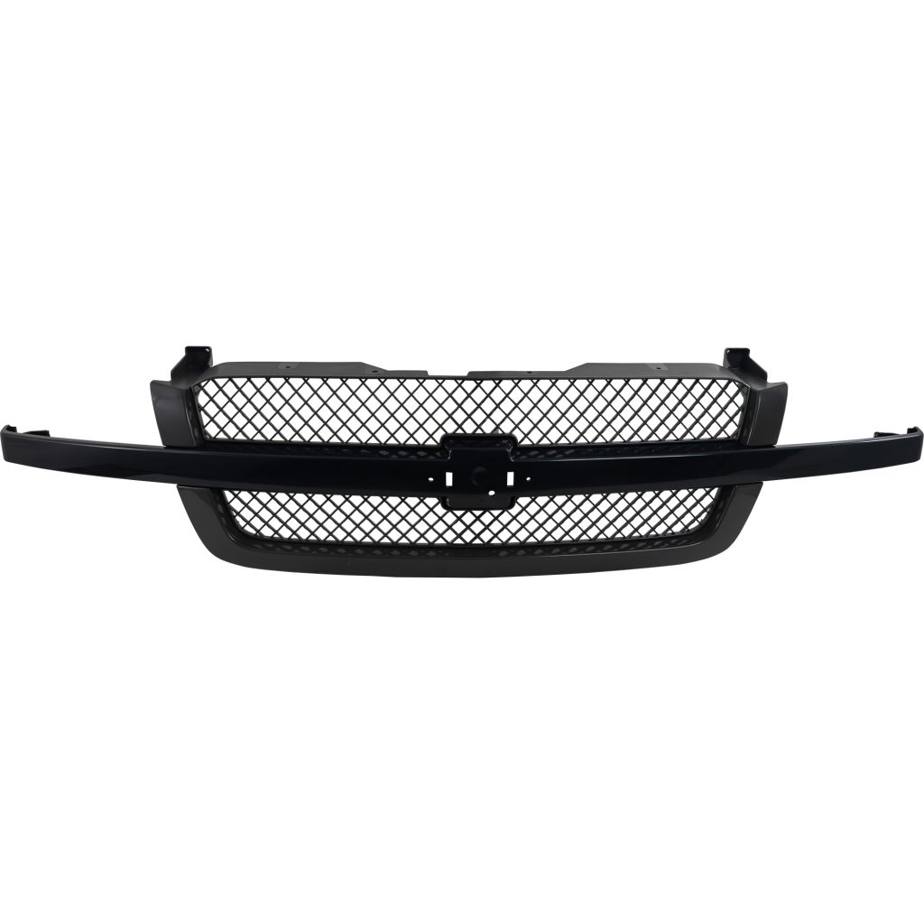 GM TRUCKS & VANS SILVERADO/PU (CHEVY) (07 OLD STYLE) GRILLE BLACK CENTER BAR/PTD FRAME (1500 SS MDL) OEM#19168630 2003-2005 PL#GM1200557