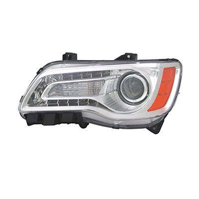 CHRYSLER 300 _HEAD LAMP ASSEMBLY LEFT (Driver Side) (HALOGEN)CHR BEZEL) OEM#68143003AC 2011-2014 PL#CH2502231