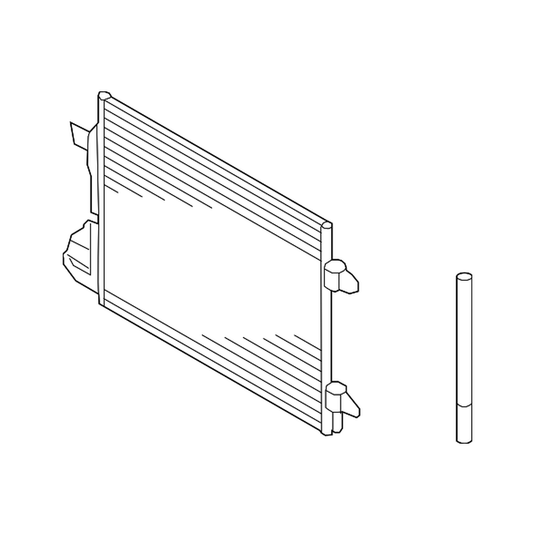 VOLKSWAGEN TIGUAN / TIGUAN LIMITED A/C CONDENSER W/R.D. OEM#5N0820411E 2009-2018 PL#VW3030130