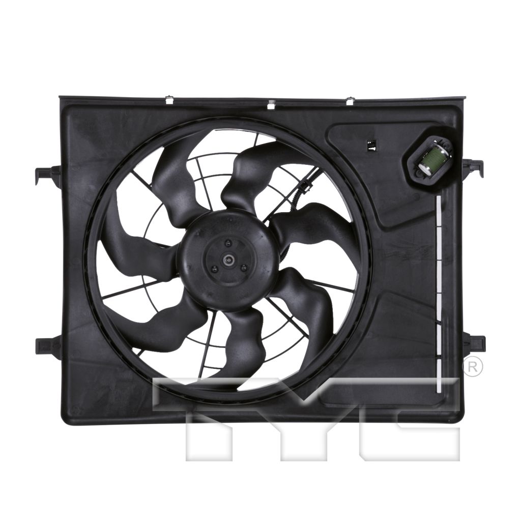 HYUNDAI ELANTRA WAGON (TOURING) RADIATOR & A/C FAN ASSEMBLY (SINGLE FAN)(To 12-15-09) OEM#253802H150 2009-2010 PL#HY3115120
