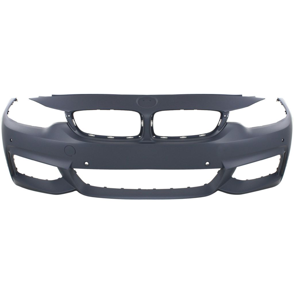 BMW BMW 4 (4DOORS/GRAN COUPE) FRONT BUMPER COVER PRIMED (W/M SPORT) WO/WASHER W/ PK SENSOR W/PK ASSIST OEM#51118060884 2015-2020 PL#BM1000339