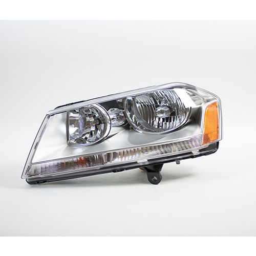DODGE AVENGER HEAD LAMP ASSEMBLY LEFT (Driver Side) (CHROME HSG)**CAPA** OEM#5116343AD 2008-2014 PL#CH2502182C