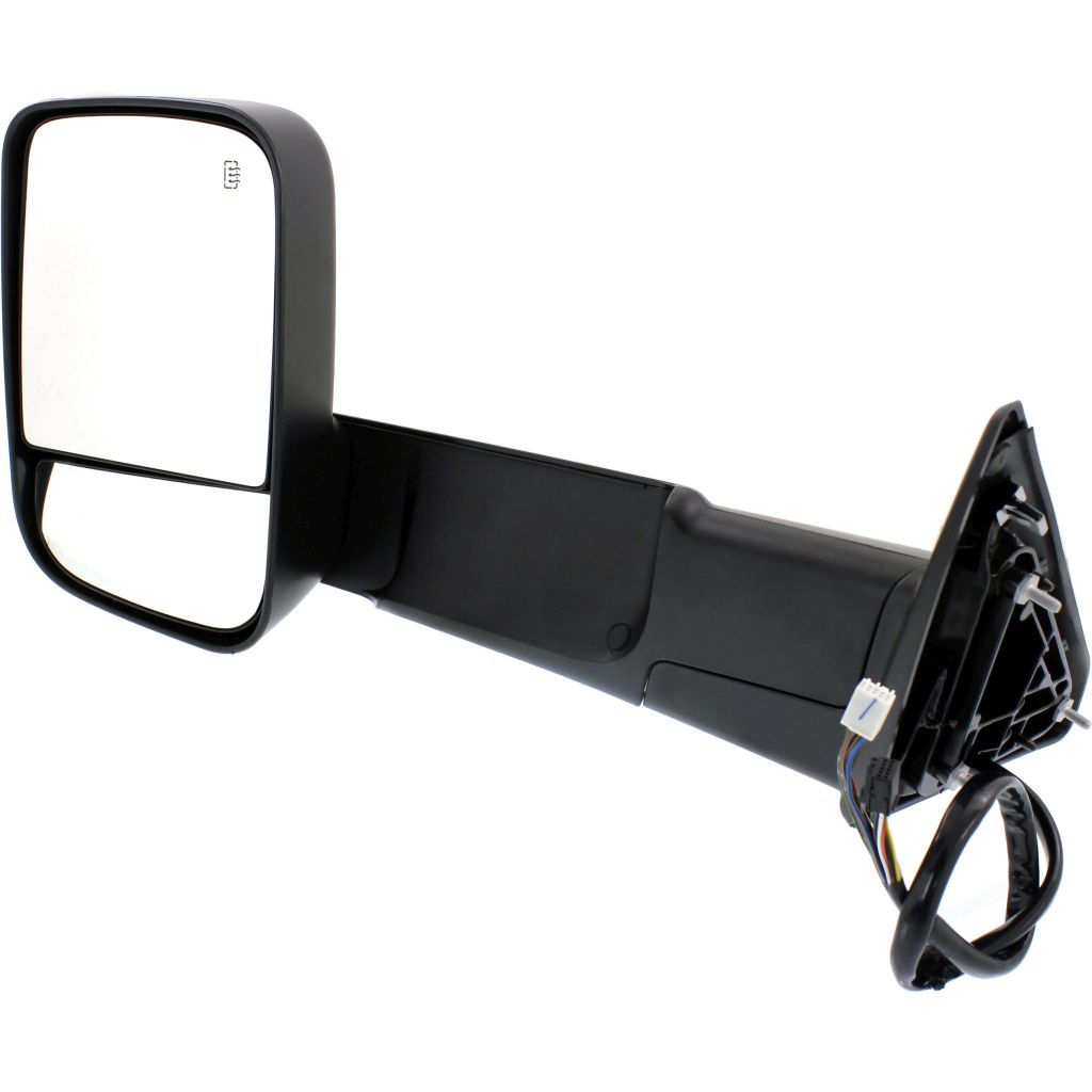 DODGE TRUCKS & VANS DODGE/PU (R2500/3500) DOOR MIRROR LEFT (Driver Side) PWR/HTD/SIGNAL/PUDDLE/MEMORY/PWR-FOLD (BLACK)(TOW TYPE) OEM#68412885AC 2015-2018 PL#CH1320402