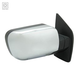 NISSAN(DATSUN) TITAN DOOR MIRROR RIGHT (Passenger Side) PWR/N-HTD (CHROME CVR)(W/O DUAL ARM) OEM#96301ZR20A 2011-2015 PL#NI1321249