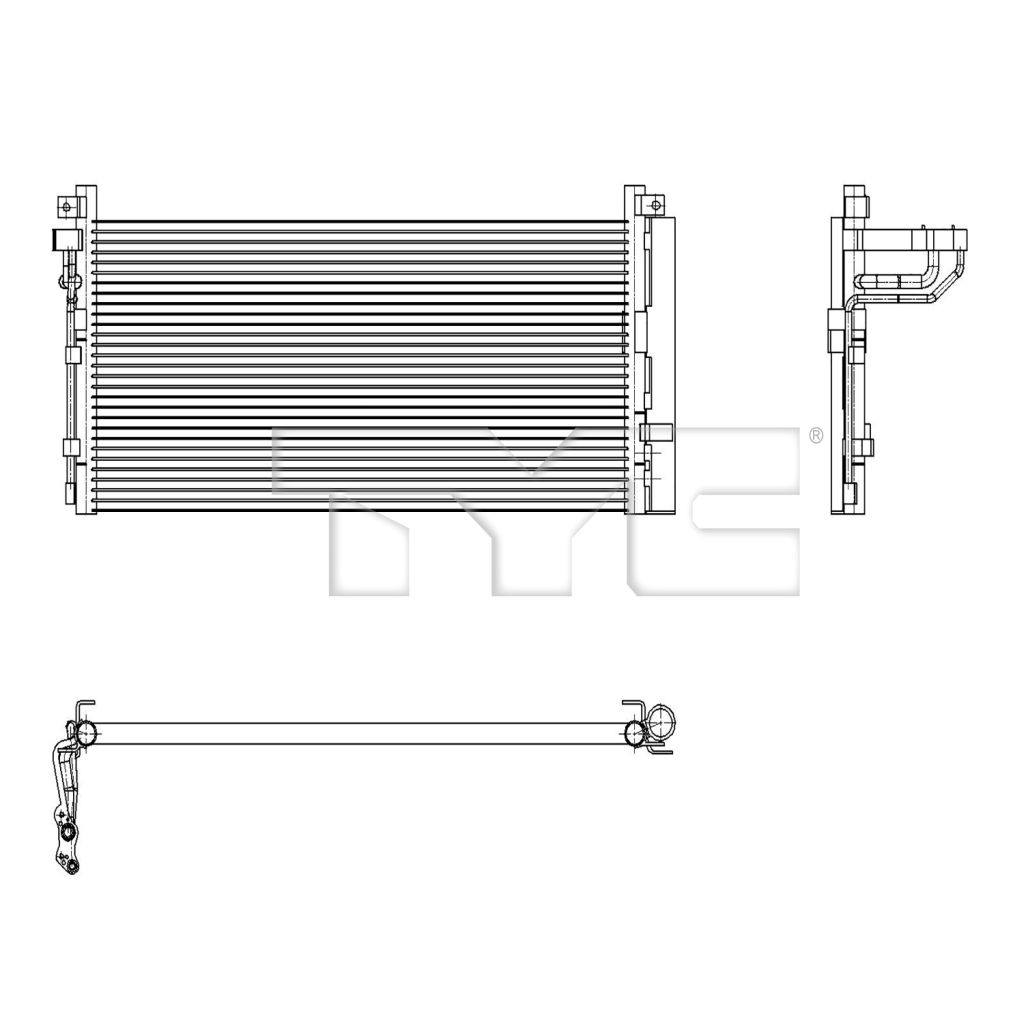2018-2023 GENESIS / KIA G70 / STINGER Air conditioning condenser OEM# 97606J5150 PL# KI3030151