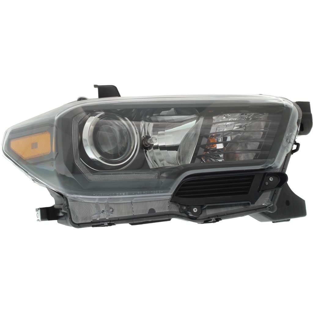 TOYOTA TACOMA HEAD LAMP ASSEMBLY RIGHT (Passenger Side) (W/LED DRL)(W/LED FOG)(BLK BEZEL)**CAPA** OEM#8111004280 2017-2019 PL#TO2503254C
