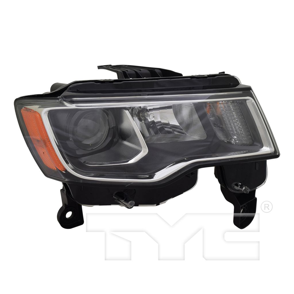 JEEP GRAND CHEROKEE HEAD LAMP ASSEMBLY RIGHT (Passenger Side) (HALOGEN)(CHR)**CAPA** OEM#68289234AD 2017-2021 PL#CH2503297C