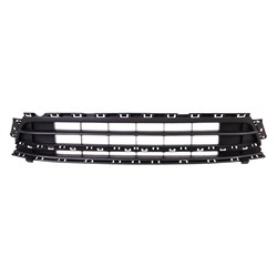 VOLKSWAGEN JETTA SEDAN (EXC GLI) FRONT BUMPER CENTER GRILLE BLACK (WO/SENSOR)(EXC 18 WOLFBURG) **CAPA** OEM#5C6853677Q9B9 2015-2018 PL#VW1036136C