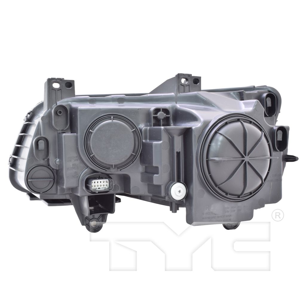 CHRYSLER 300 HEAD LAMP ASSEMBLY RIGHT (Passenger Side) (HALOGEN)(BLK)**CAPA** OEM#68214382AD 2015-2017 PL#CH2503269C